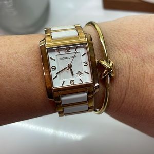 COPY - Michael Kors watch gold/ white